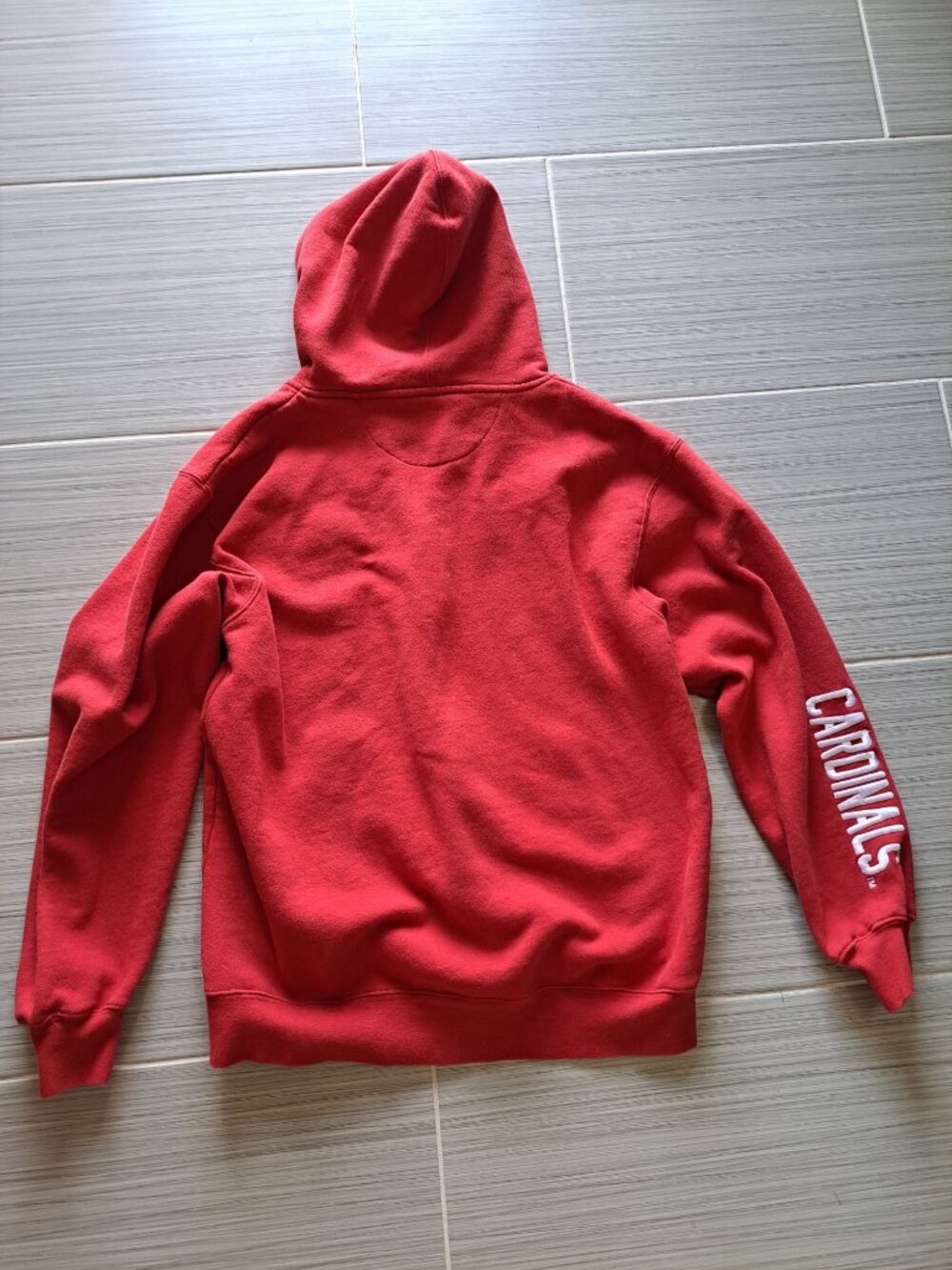 E5 Ball State Cardinals Red Zip-Up Hoodie Sweatshirt Women's L Embroidered - Picture 9 of 9